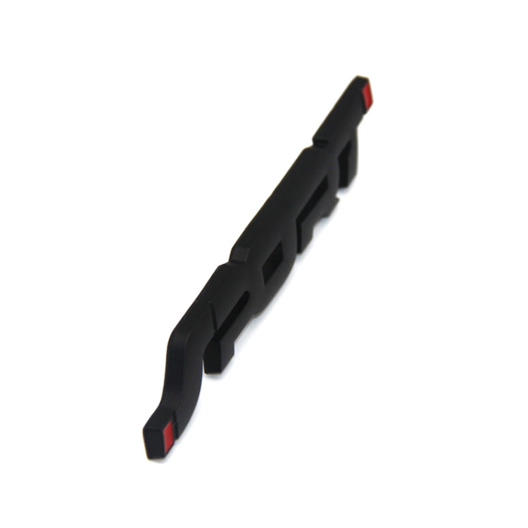 6 autocollants de voiture 3D stéréo en métal, autocollant sport modifié, autocollant de carrosserie, argent, noir, rouge
