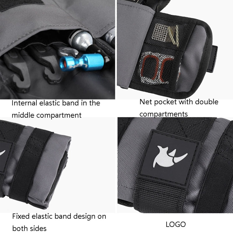 Sac de rangement pour outils de vélo Rhinowalk RK5100, sacoche de selle pour VTT, RK5100 (noir), RK5100 (gris)