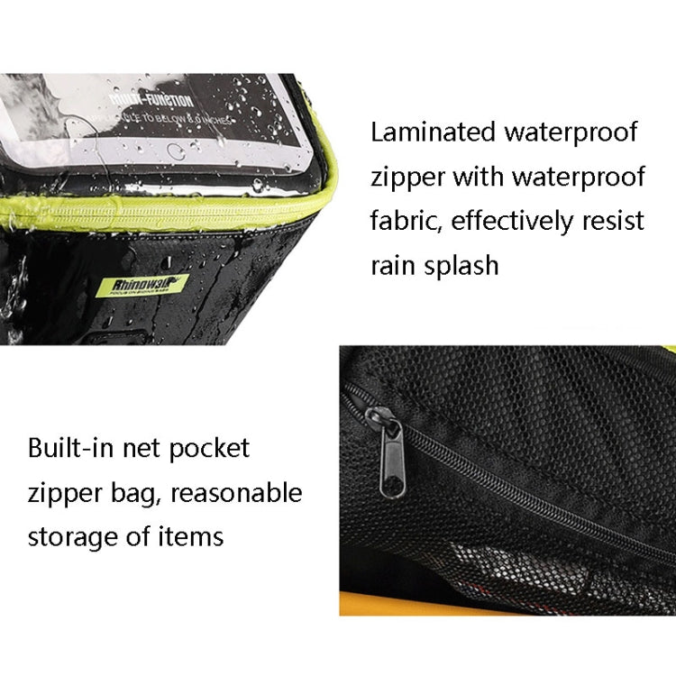 Rhinowalk X21923 Bicycle Front Hanging Bag Multi-Function Bike Waterproof Front Bag, X21923 (Matte Green), X21923 (Full Black)