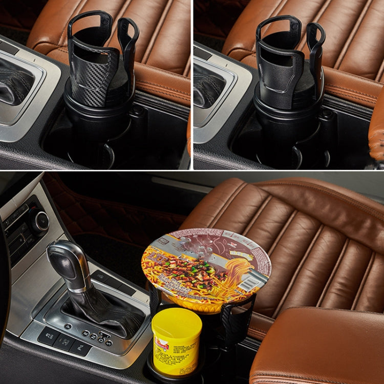 Multi-Function Car Cup Rack Modified Cup Mat Beverage Rack, SB-1099 Matt Black, SB-1099 Carbon Fiber Black