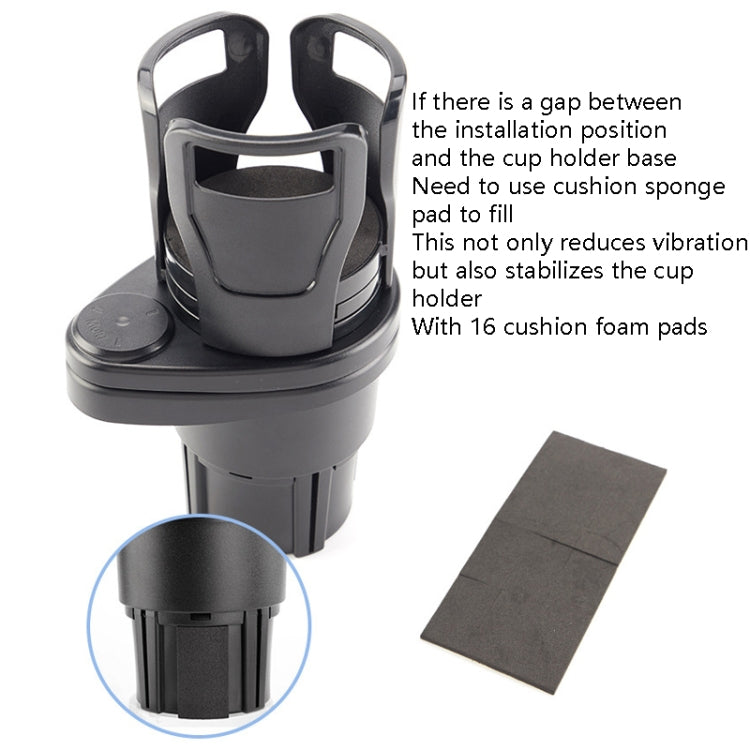 Multi-Function Car Cup Rack Modified Cup Mat Beverage Rack, SB-1099 Matt Black, SB-1099 Carbon Fiber Black