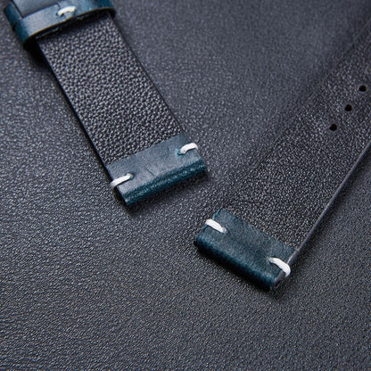HB001 Color-Changing  Retro Oil Wax Leather Ultra-Thin Universal Watch Strap, 18mm, 20mm, 22mm