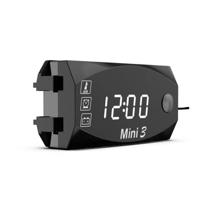 Voltage Clock And Temperature 3 In 1 LED Electronic Meter Large-Screen Digital Display Waterproof And Dustproof Voltmeter, 3 In 1 LED White Light, 3 In 1 LED Green Light, 3 In 1 LED Red Light