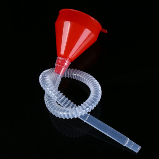 Entonnoir de remplissage en plastique pour voiture, moto, camion, véhicule, avec tuyau souple, entonnoir de remplissage d'huile.