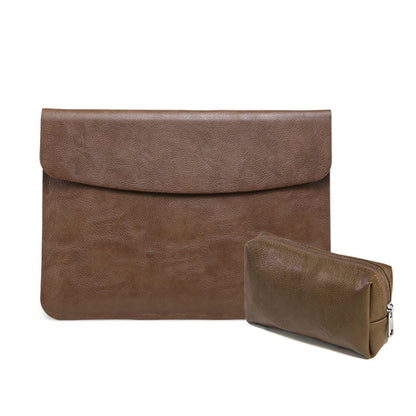Horizontal Litchi Texture Laptop Bag Liner Bag For MacBook, 11 Inch A1370 / 1465, 12 Inch A1534, 13.3 Inch A1502 / 1425/1466/1369, 15.4 Inch A1398, 13 Inch A1708 / 1706/1989 / A2337 / A2338, 15 Inch A1707 / 1990, Pro 16 Inch A2141