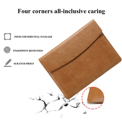 Horizontal Litchi Texture Laptop Bag Liner Bag For MacBook, 11 Inch A1370 / 1465, 12 Inch A1534, 13.3 Inch A1502 / 1425/1466/1369, 15.4 Inch A1398, 13 Inch A1708 / 1706/1989 / A2337 / A2338, 15 Inch A1707 / 1990, Pro 16 Inch A2141