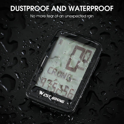 WEST BIKING Mountain Road Bike Five Language Code Table USB Riding Wireless Code Table Speedometer, YP0702075