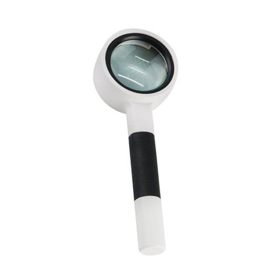 Hand-Held Reading Magnifier Glass Lens Anti-Skid Handle Old Man Reading Repair Identification Magnifying Glass, 37mm 16 Times (Black White), 37mm 16 Times (Blue White), 50mm 7 Times (Black White), 50mm 7 Times (Blue White), 65mm 6 Times (Black White)  ...