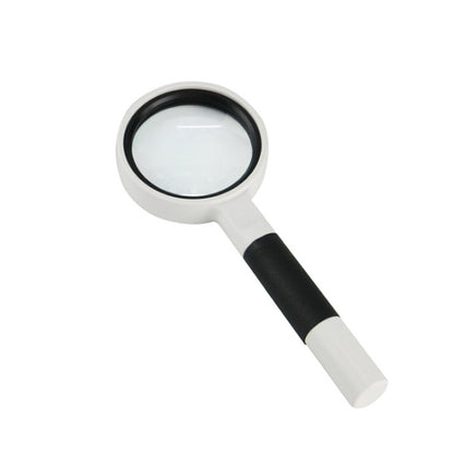 Hand-Held Reading Magnifier Glass Lens Anti-Skid Handle Old Man Reading Repair Identification Magnifying Glass, 37mm 16 Times (Black White), 37mm 16 Times (Blue White), 50mm 7 Times (Black White), 50mm 7 Times (Blue White), 65mm 6 Times (Black White)  ...