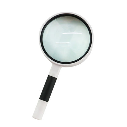 Hand-Held Reading Magnifier Glass Lens Anti-Skid Handle Old Man Reading Repair Identification Magnifying Glass, 37mm 16 Times (Black White), 37mm 16 Times (Blue White), 50mm 7 Times (Black White), 50mm 7 Times (Blue White), 65mm 6 Times (Black White)  ...