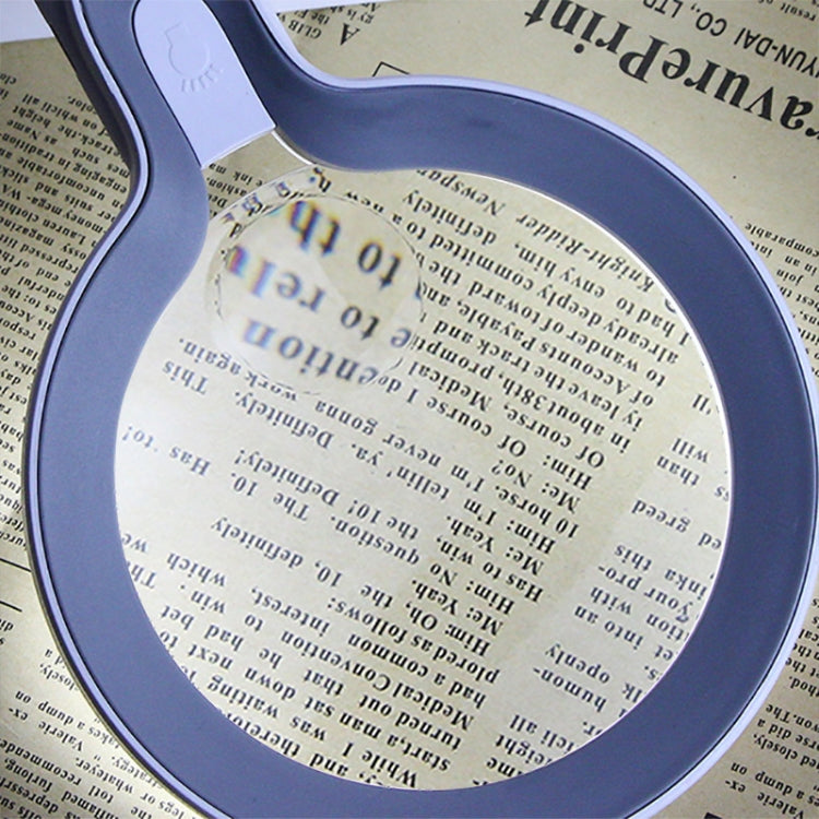 XT-8013 With 29 LED Lights 3 Gelling Touch Switch Magnifier 2 Times / 13 Times Hand-Held Magnifying Glass, XT-8013 (White+Gray), XT-8013(White+Dark Blue)