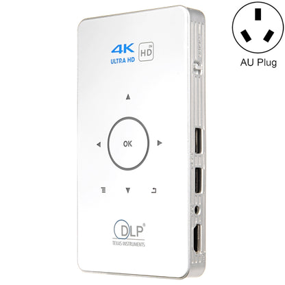 C6 1G+8G Android System Intelligent DLP HD Mini Projector Portable Home Mobile Phone Projector，