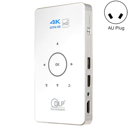 C6 2GB+32GB Android Smart DLP HD Projector Mini Wireless Projector, US Plug (Black), EU Plug (Black), UK Plug (Black), AU Plug (Black), US Plug (White), UK Plug (White), AU Plug (White)