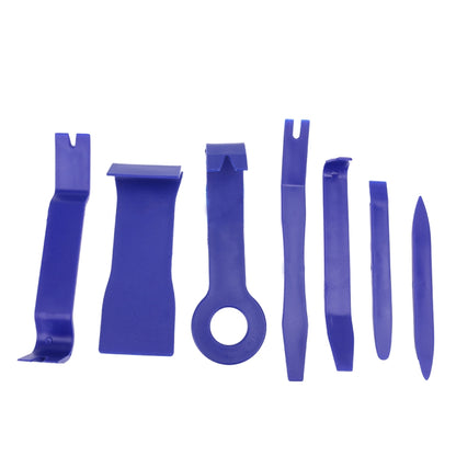 Kit d'outils de démontage pour autoradio DVD, panneau de porte et tableau de bord de voiture (7 pièces en 1)