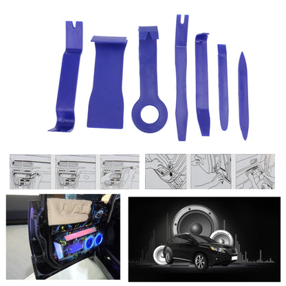 Kit d'outils de démontage pour autoradio DVD, panneau de porte et tableau de bord de voiture (7 pièces en 1)