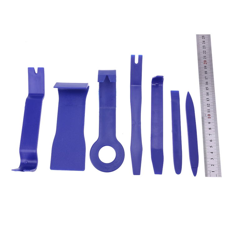 Kit d'outils de démontage pour autoradio DVD, panneau de porte et tableau de bord de voiture (7 pièces en 1)