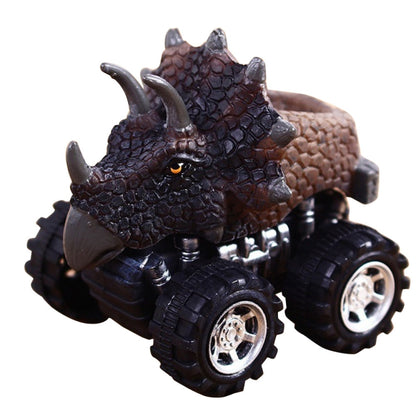 3 pièces Modèle de voiture jouet dinosaure pour enfants, mini voiture jouet à friction