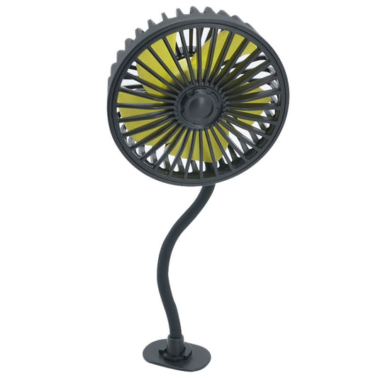 F408 Ventilateur USB en silicone pour voiture avec réglage multi-angle, F408