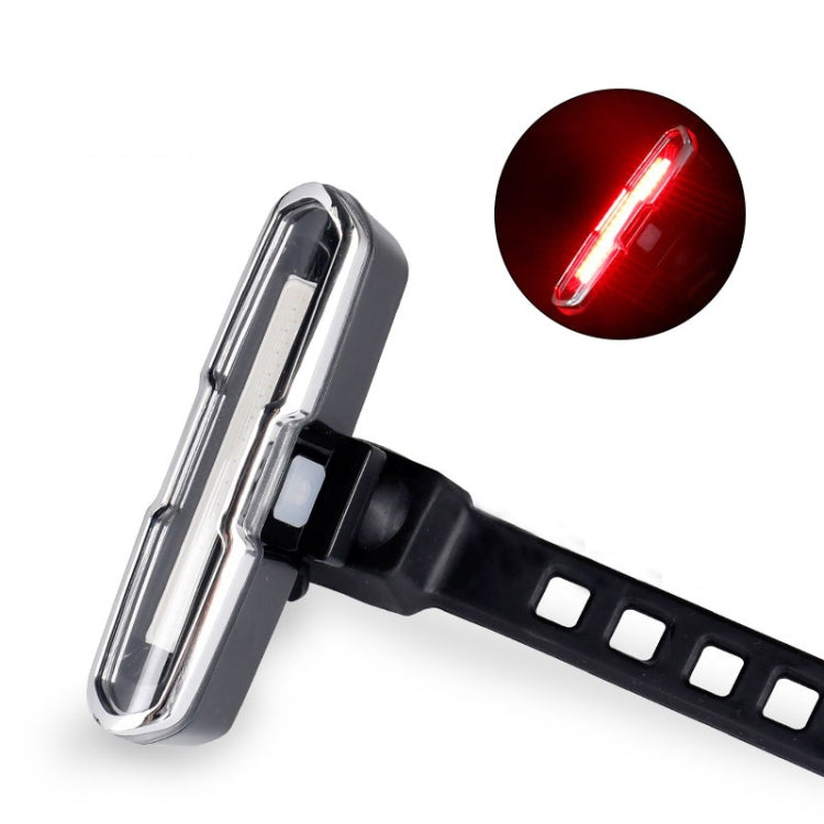 Bicycle Light USB Charging LED Warning Light Night Riding COB Tail Light, Specification:, 7505C Red White Blue Light, 7505A Single Red Light, 7505B Red White Light, 7505 Red Blue Light