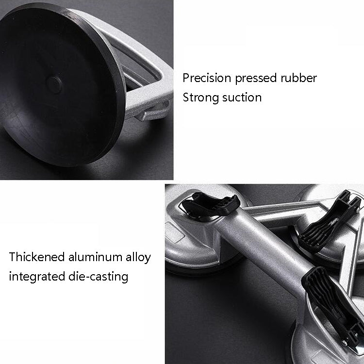 Ventouse de levage à trois griffes en aluminium pour verre, usage intensif