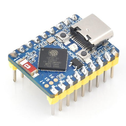 Waveshare ESP32-S3 Mini Development Board, Based On ESP32-S3FH4R2 Dual-Core Processor, without Header, with Header