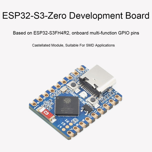 Waveshare ESP32-S3 Mini Development Board, Based On ESP32-S3FH4R2 Dual-Core Processor, without Header, with Header