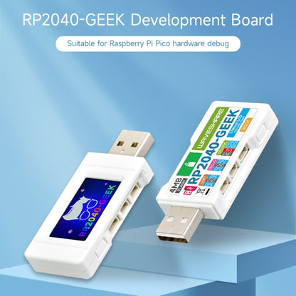 Carte de développement Waveshare 25394 RP2040-GEEK, basée sur le microcontrôleur RP2040, avec écran LCD couleur 1,14 pouce 65K