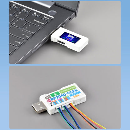 Carte de développement Waveshare 25394 RP2040-GEEK, basée sur le microcontrôleur RP2040, avec écran LCD couleur 1,14 pouce 65K
