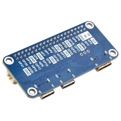 Carte de développement Waveshare 25506 RP2040-PiZero, Basée sur Raspberry Pi RP2040, 264 Ko de SRAM et 16 Mo, RP2040-PiZero avec connecteur HE.