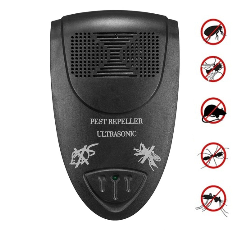 Répulsif anti-rongeurs électronique à ultrasons LI-3110, répulsif intelligent pour la maison, prise US (Noir), prise EU (Noir), prise UK (Noir)