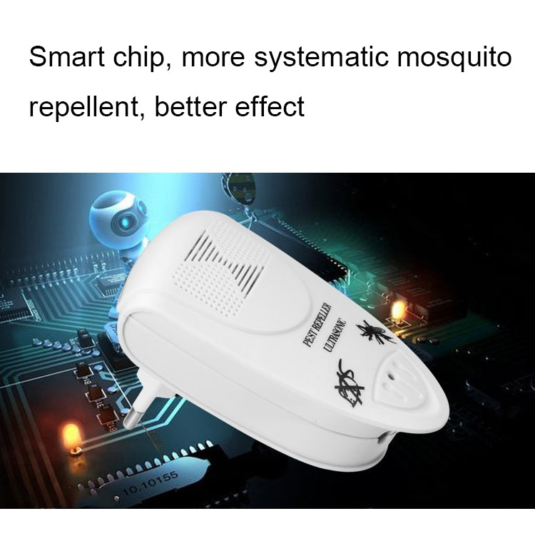 Répulsif anti-rongeurs électronique à ultrasons LI-3110, répulsif intelligent pour la maison, prise US (Noir), prise EU (Noir), prise UK (Noir)