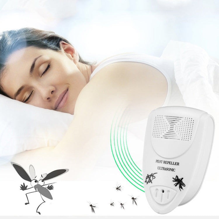 Répulsif anti-rongeurs électronique à ultrasons LI-3110, répulsif intelligent pour la maison, prise US (Noir), prise EU (Noir), prise UK (Noir)