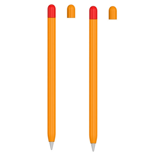 2 Sets 5 In 1 Stylus Silicone Protective Cover + Two-Color Pen Cap + 2 Nib Cases Set, For Apple Pencil 1 (Orange), For Apple Pencil 1 (Matcha Green), For Apple Pencil 1 (Pink), For Apple Pencil 1 (Black), For Apple Pencil 1 (Blue)����������������������...