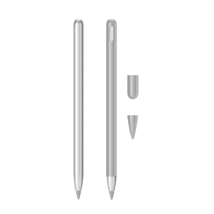 2 Sets 3 In 1 Stylus Silicone Protective Cover + Two-Color Pen Cap Set For Huawei M-Pencil