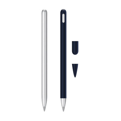 2 Sets 3 In 1 Stylus Silicone Protective Cover + Two-Color Pen Cap Set For Huawei M-Pencil
