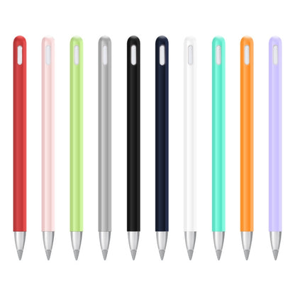 2 Sets 3 In 1 Stylus Silicone Protective Cover + Two-Color Pen Cap Set For Huawei M-Pencil, White, Pink, Red, Black, Gray, Lavender Purple, Mint Green, Matcha Green, Midnight Blue, Orange