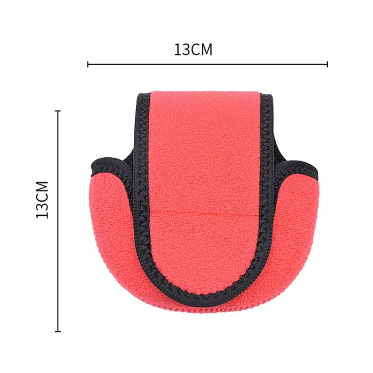 Water Drop-Shaped Fishing Wheel Protective Case Neoprene Fish Wheel Bag, Black, Red, Blue, Orange, Green