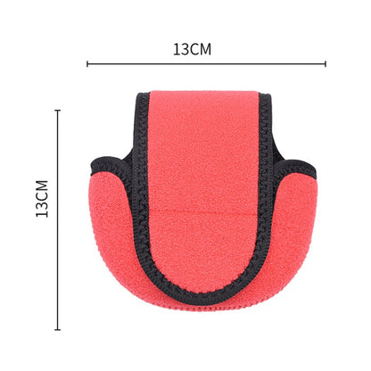 Water Drop-Shaped Fishing Wheel Protective Case Neoprene Fish Wheel Bag, Black, Red, Blue, Orange, Green