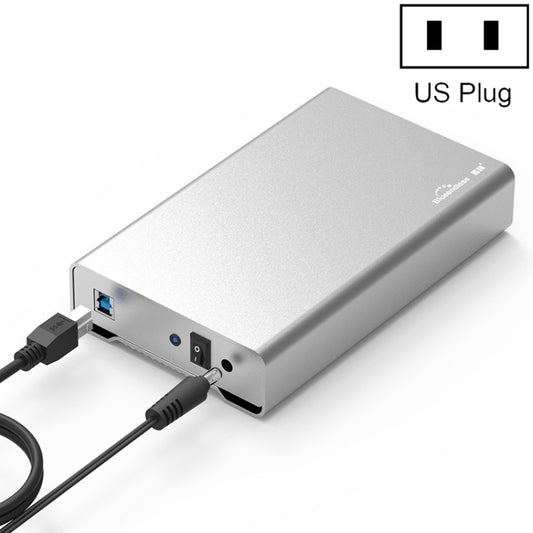 Blueendless U35Q 3.5 Inch Full Metal Mobile Hard Disk Box Type-C/Usb3.0 SATA Serial Desktop PC External Hard Disk Box, US Plug (USB 3.0 ), EU Plug (USB 3.0 ), UK Plug (USB 3.0 ), AU Plug (USB 3.0 ), US Plug (TYPE-C), EU Plug (TYPE-C), UK Plug (TYPE-C)