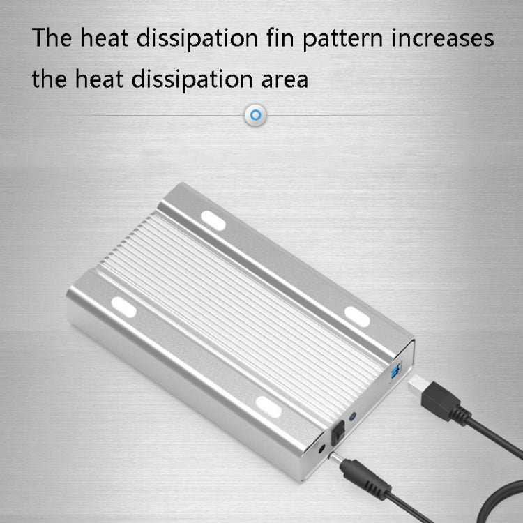 Blueendless U35Q 3.5 Inch Full Metal Mobile Hard Disk Box Type-C/Usb3.0 SATA Serial Desktop PC External Hard Disk Box, US Plug (USB 3.0 ), EU Plug (USB 3.0 ), UK Plug (USB 3.0 ), AU Plug (USB 3.0 ), US Plug (TYPE-C), EU Plug (TYPE-C), UK Plug (TYPE-C) ...