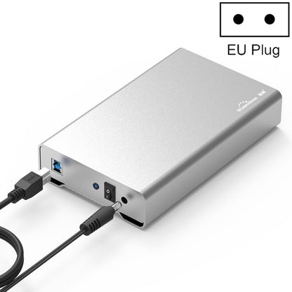 Blueendless U35Q 3.5 Inch Full Metal Mobile Hard Disk Box Type-C/Usb3.0 SATA Serial Desktop PC External Hard Disk Box, US Plug (USB 3.0 ), EU Plug (USB 3.0 ), UK Plug (USB 3.0 ), AU Plug (USB 3.0 ), US Plug (TYPE-C), EU Plug (TYPE-C), UK Plug (TYPE-C) ...