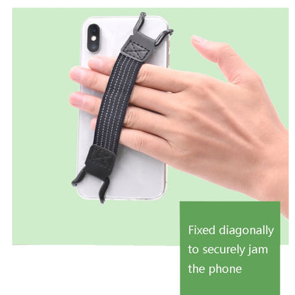 5 PCS Mobile Phone Back Strapping Bracket Lazy Phone And Tablet Back Stick Bracket, Style:, 2 x 20cm (Black), 2 x 13cm (Black Iron Buckle), 2 x 20cm (Black Iron Buckle)