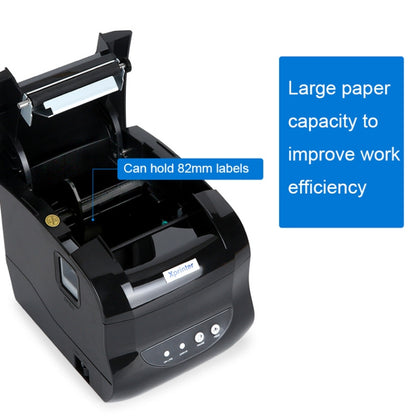 Xprinter XP-365B 80mm Thermal Label Printer Clothing Tag Supermarket Barcode Printer, US Plug, EU Plug, UK Plug, AU Plug