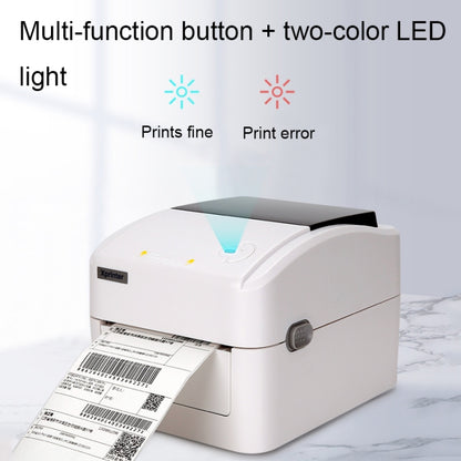 Xprinter XP-420B Imprimante d'étiquettes thermique auto-adhésives pour commandes Express 108 mm, USB+Bluetooth, USB+WIFI, USB+LAN
