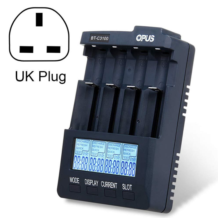OPUS BT-C3100 Smart Smart Digital Intelligent 4-Slot Battery Charger