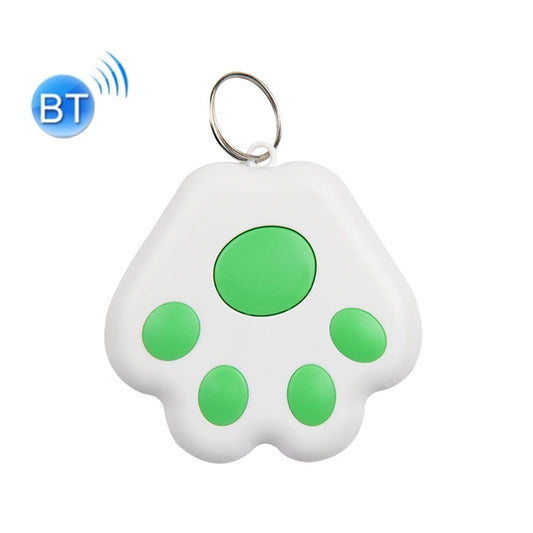 2 unidades HYC-09 Dispositivo Bluetooth antipérdida con forma de pata de perro, localizador de mascotas, llavero con búsqueda inteligente y alarma bidireccional, disponible en verde, rosa, rojo, azul oscuro, gris oscuro, negro, blanco y azul claro.