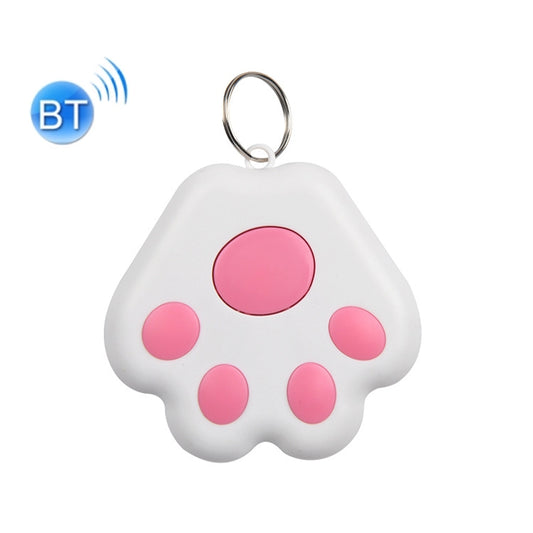 2 unidades HYC-09 Dispositivo Bluetooth antipérdida con forma de pata de perro, localizador de mascotas, llavero con búsqueda inteligente y alarma bidireccional, disponible en verde, rosa, rojo, azul oscuro, gris oscuro, negro, blanco y azul claro.