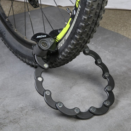 SAHOO Bicycle Anti-Theft Lock Mountain Bike Fixed Folding Lock Chain Lock Creative Hamburger Lock, SAHOO