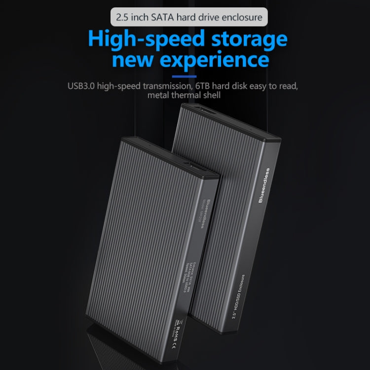 Blueendless 2.5 inch Mobile Hard Disk Box SATA Serial Port USB3.0 Free Tool SSD, Style:, MR23F -A Port, MR23F-C Port, MR23G -A Port, MR23G-C Port