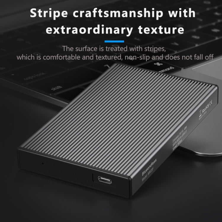 Blueendless 2.5 inch Mobile Hard Disk Box SATA Serial Port USB3.0 Free Tool SSD, Style:, MR23F -A Port, MR23F-C Port, MR23G -A Port, MR23G-C Port